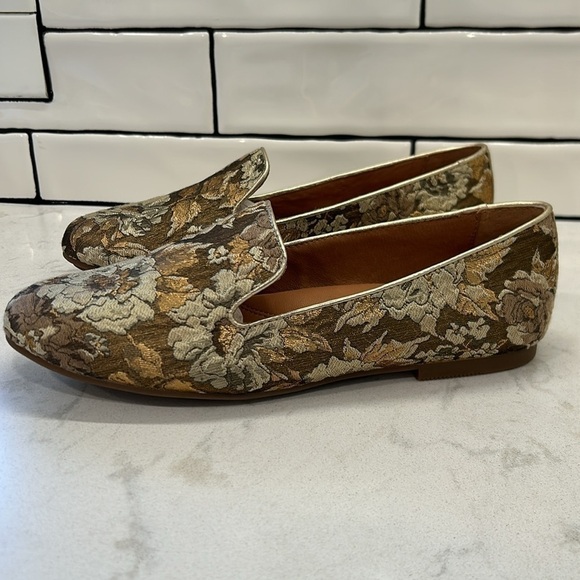 Gentle Souls by Kenneth Cole Eugene Floral Tapestry Retro Flat Loafers Size 8.5 - Picture 6 of 16